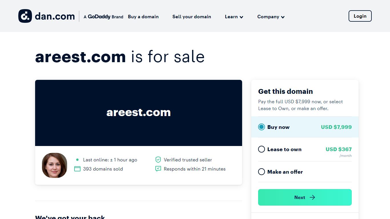 The domain name areest.com is for sale | Dan.com